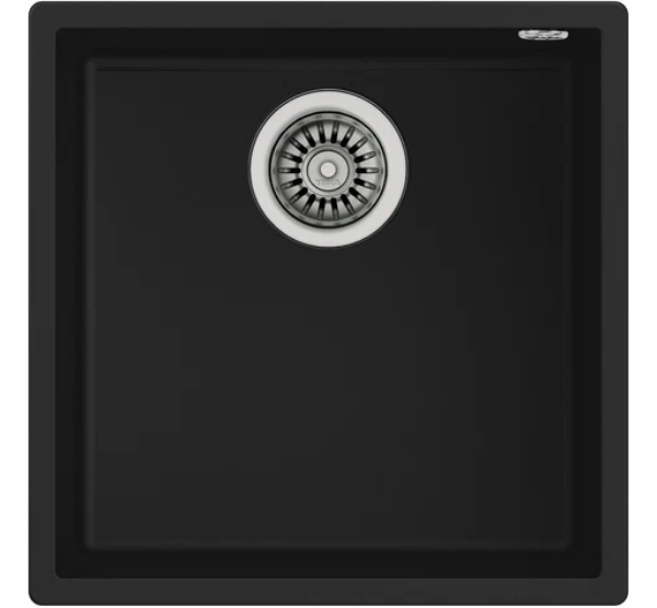 Мивка Square 40.40 TG ЧЕРНА
